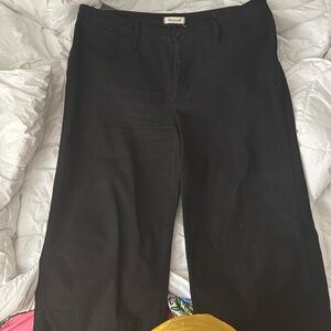 Madewell Emmett Wide Leg crop denim pants